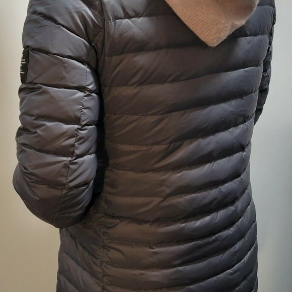 Ecoalf Womans Puffer Down Filled Quilted Gray Eco-Friendly Jacket Size Small - Picture 3 of 6
